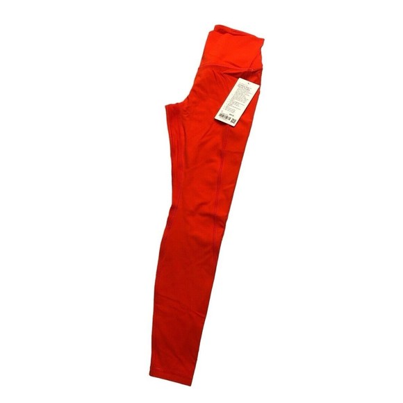 lululemon athletica Pants - Lululemon Align HR Pant 28” with Pocket Size 8 Solar Orange SLRO New w/tag